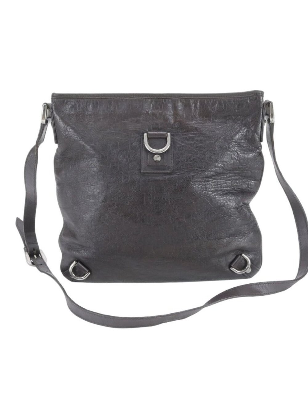 Gucci Horsebit Abbey Leather Shoulder Bag Crossbody Messenger Business Black